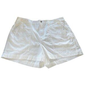 A New Day White Stretch Shorts Womens Size 20W Cotton Blend Durable